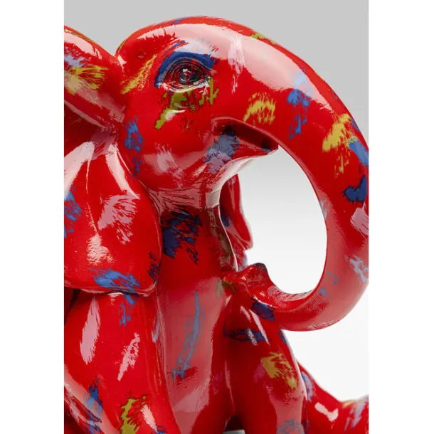 deco_figurine_elephant_do_6.webp Outlet KARE Design Deco Figurine Elephant Dots Red 18cm