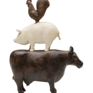 Hot KARE Design Deco Figurine Farm Animals 34cm