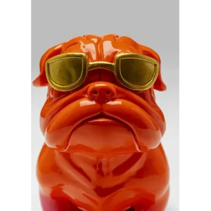 Sale KARE Design Deco Figurine Fashion Dog Orange 17cm