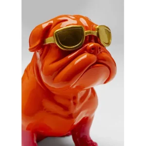 Sale KARE Design Deco Figurine Fashion Dog Orange 17cm
