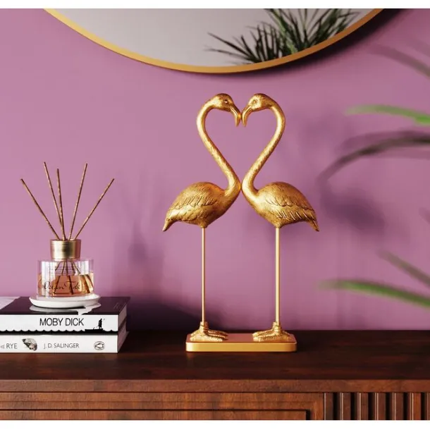 deco_figurine_flamingo_lo_1.webp Hot KARE Design Deco Figurine Flamingo Love Gold 39cm