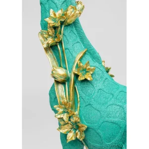 Outlet KARE Design Deco Figurine Flower Giraffe Green 76cm