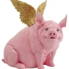 Outlet KARE Design Deco Figurine Flying Pig Pink 79cm