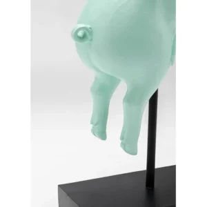 Hot KARE Design Deco Figurine Flying Pig Turquoise 29cm