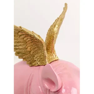 Outlet KARE Design Deco Figurine Flying Pig Pink 79cm
