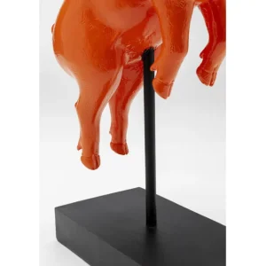 Fashion KARE Design Deco Figurine Flying Pig Orange 29cm