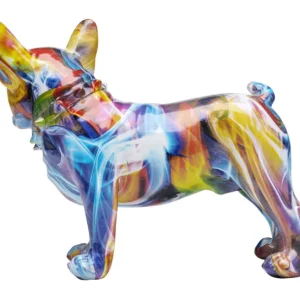 Outlet KARE Design Deco Figurine Frenchie Colorful 24cm