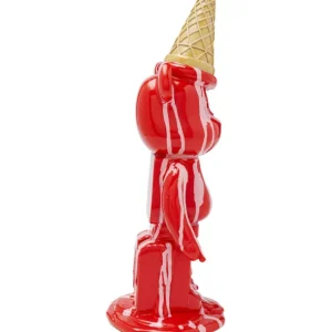 Hot KARE Design Deco Figurine Gelato Bear Red 40cm