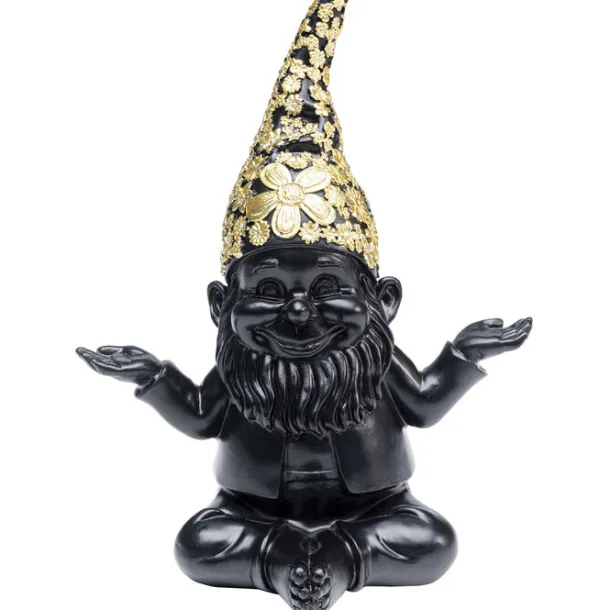 deco_figurine_gnome_medit_0-1.webp Sale KARE Design Deco Figurine Gnome Meditation Black Gold 19cm