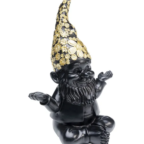 deco_figurine_gnome_medit_1-1.webp Sale KARE Design Deco Figurine Gnome Meditation Black Gold 19cm