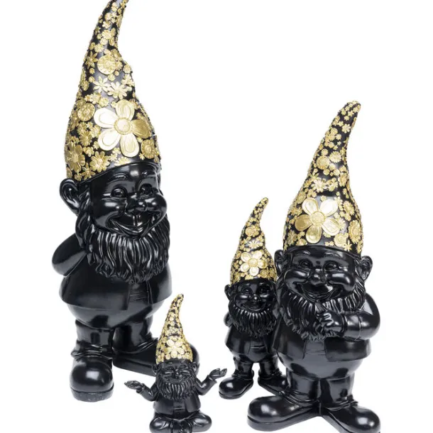 deco_figurine_gnome_medit_4-1.webp Sale KARE Design Deco Figurine Gnome Meditation Black Gold 19cm
