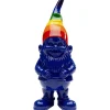 Hot KARE Design Deco Figurine Gnome Rainbow Blue 21cm