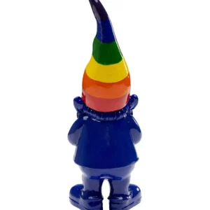 Hot KARE Design Deco Figurine Gnome Rainbow Blue 21cm