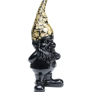 Online KARE Design Deco Figurine Gnome Standing Black Gold 46cm