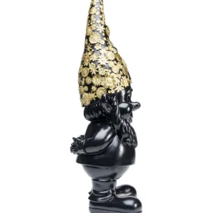 Sale KARE Design Deco Figurine Gnome Standing Black Gold 61cm