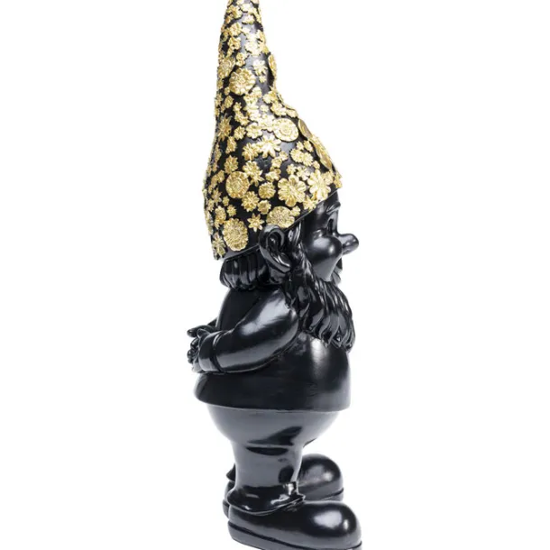 deco_figurine_gnome_stand_2.webp Clearance KARE Design Deco Figurine Gnome Standing Black Gold 30cm