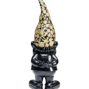 Sale KARE Design Deco Figurine Gnome Standing Black Gold 61cm