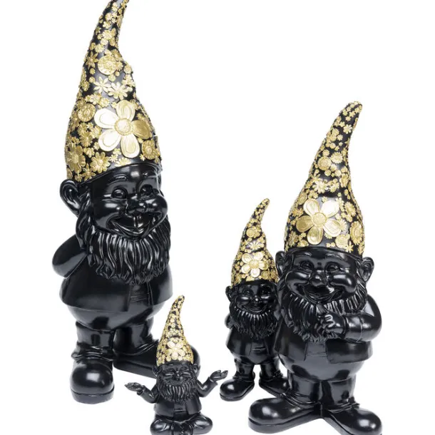 deco_figurine_gnome_stand_4-2.webp Online KARE Design Deco Figurine Gnome Standing Black Gold 46cm