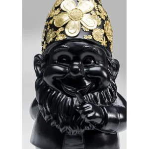 Online KARE Design Deco Figurine Gnome Standing Black Gold 46cm