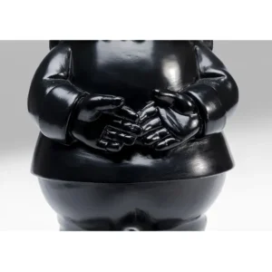 Clearance KARE Design Deco Figurine Gnome Standing Black Gold 30cm