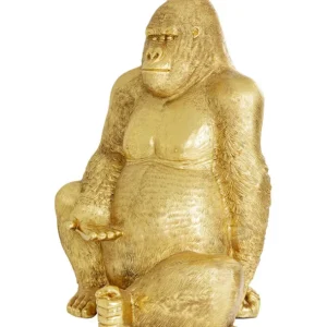 Outlet KARE Design Deco Figurine Gorilla Gold XXL 249