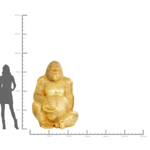 Online KARE Design Deco Figurine Gorilla Gold XL 180