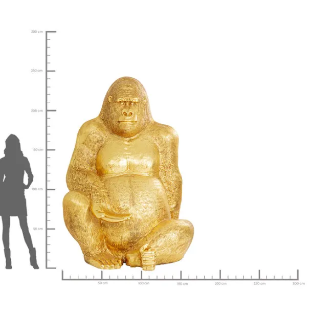 deco_figurine_gorilla_gol_7.webp Outlet KARE Design Deco Figurine Gorilla Gold XXL 249