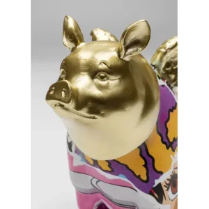 Fashion KARE Design Deco Figurine Graffiti Flying Pig 16cm
