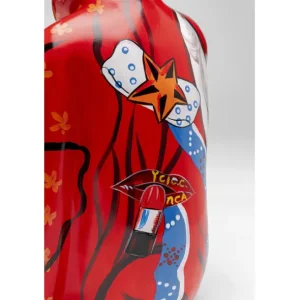 Outlet KARE Design Deco Figurine Graffiti Monkey Red 39cm