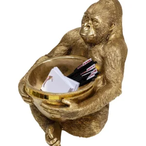 Sale KARE Design Deco Figurine Holding Bowl Gold 41cm