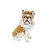 New KARE Design Deco Figurine King Dog Brown 29cm