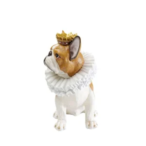 New KARE Design Deco Figurine King Dog Brown 29cm