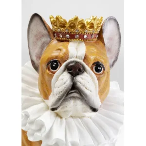 New KARE Design Deco Figurine King Dog Brown 29cm