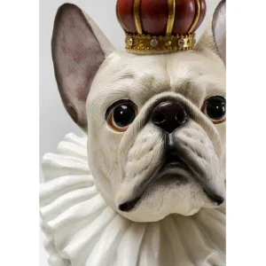 Clearance KARE Design Deco Figurine King Dog White 33cm
