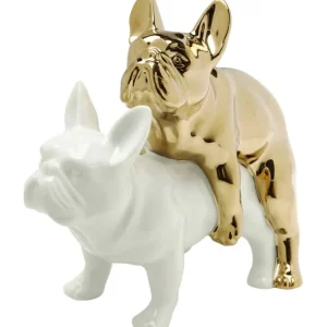 Outlet KARE Design Deco Figurine Love Dogs Gold