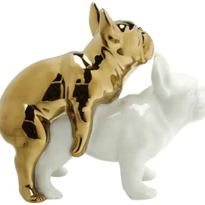 Outlet KARE Design Deco Figurine Love Dogs Gold
