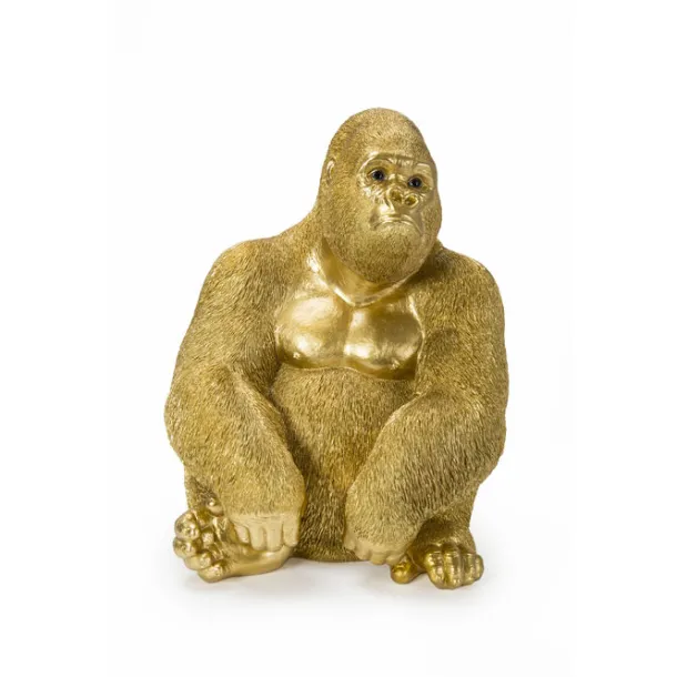 deco_figurine_monkey_gori_0.webp Hot KARE Design Deco Figurine Monkey Gorilla Side Medium Gold 39cm