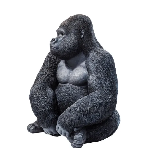 deco_figurine_monkey_gori_2-3.webp Hot KARE Design Deco Figurine Monkey Gorilla Side XL Black 76cm