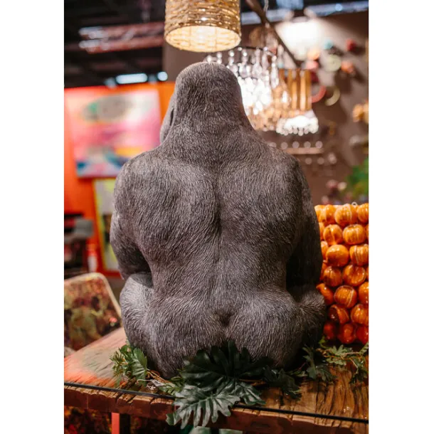 deco_figurine_monkey_gori_3-3.webp Hot KARE Design Deco Figurine Monkey Gorilla Side XL Black 76cm