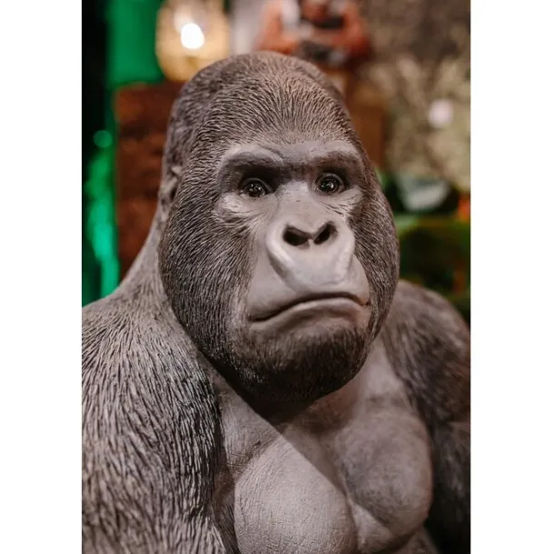 deco_figurine_monkey_gori_4-3.webp Hot KARE Design Deco Figurine Monkey Gorilla Side XL Black 76cm