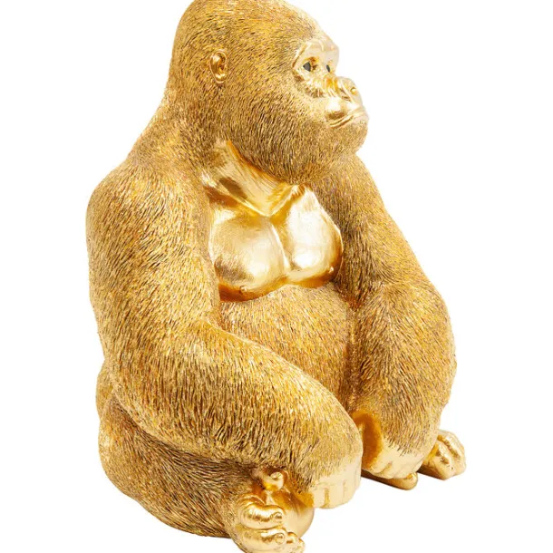 deco_figurine_monkey_gori_5.webp Hot KARE Design Deco Figurine Monkey Gorilla Side Medium Gold 39cm