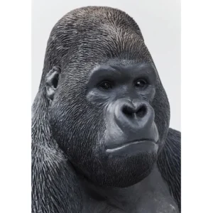 Hot KARE Design Deco Figurine Monkey Gorilla Side XL Black 76cm