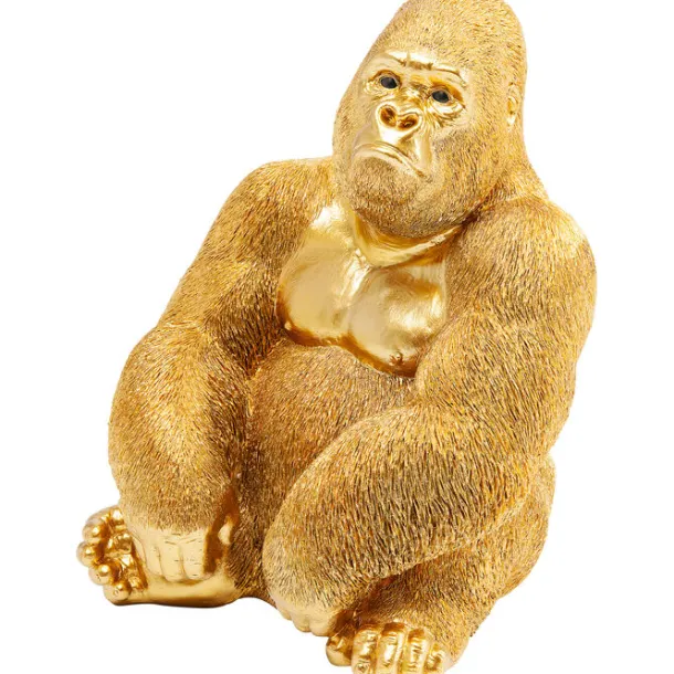 deco_figurine_monkey_gori_6.webp Hot KARE Design Deco Figurine Monkey Gorilla Side Medium Gold 39cm
