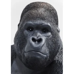 Hot KARE Design Deco Figurine Monkey Gorilla Side XL Black 76cm