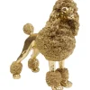 New KARE Design Deco Figurine Mrs Poodle Gold 34cm