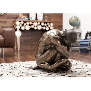 Online KARE Design Deco Figurine Nude Man Hug Bronze 54cm