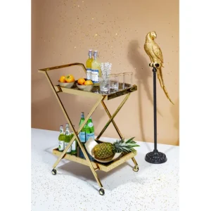 Discount KARE Design Deco Figurine Parrot Gold 116cm