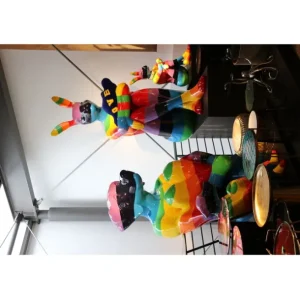 New KARE Design Deco Figurine Rabbit Gillie Rainbow 80