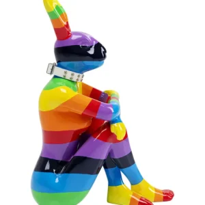 New KARE Design Deco Figurine Rabbit Gillie Rainbow 80