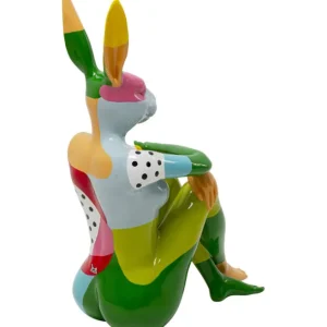 Hot KARE Design Deco Figurine Rabbit Gillie Colore 80cm